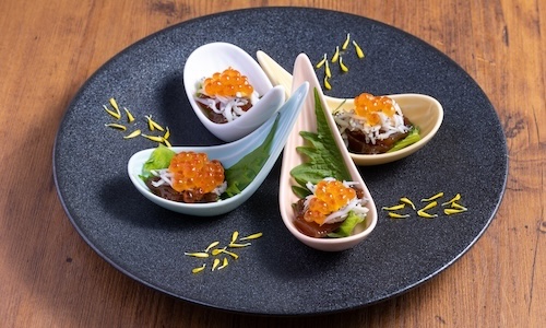 いくら・シラス・漬けマグロのひとくち盛り